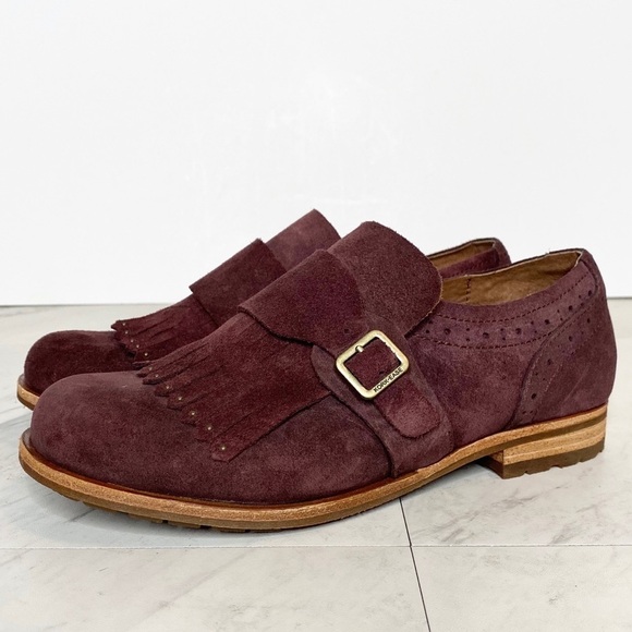 Kork Ease Bailee Kiltie Monk Strap Suede Shoe 7M - Picture 1 of 11